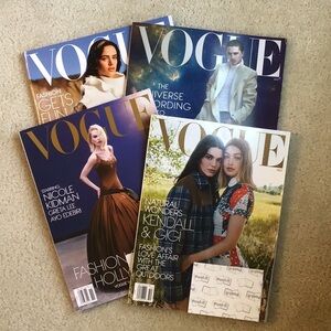 4 Issues Vogue Magazine, October 2025-Spring 2026